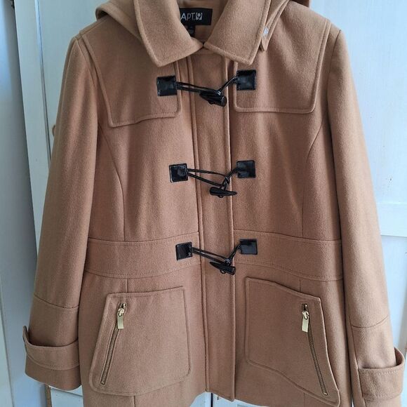 Apt 9 XL Tan Camel Toggle Jacket Coat - Picture 10 of 14